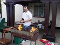 The BBQ up & running